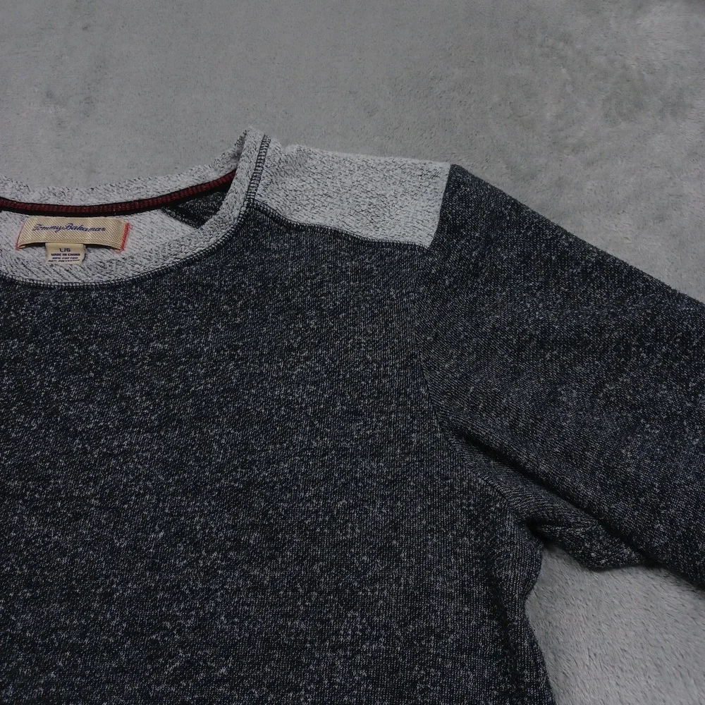 Tommy Bahama Sweater Mens‎ Large Gray Long Sleeve Pullover Fleece Casual